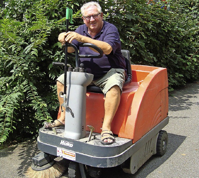 Norbert Bolls letzte Fahrt auf der Keh...fler Gymnasiums geht in den Ruhestand.  | Foto: Klaus-Rettberg