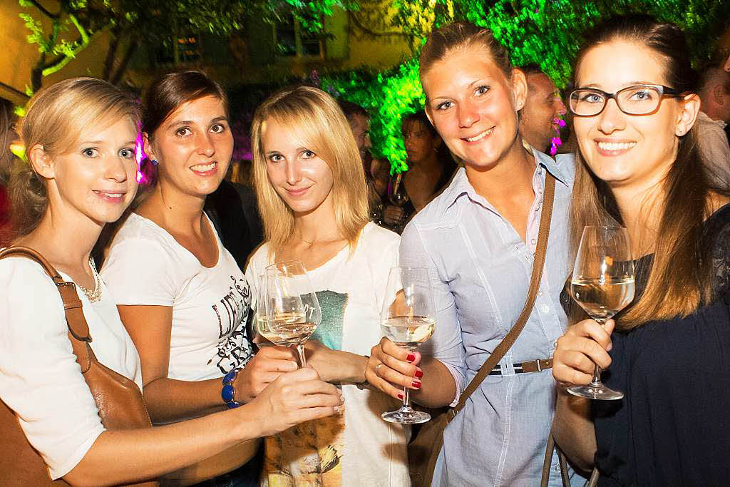 Partylaune bei der Weinparty im Rohanhof.<?ZP?>
