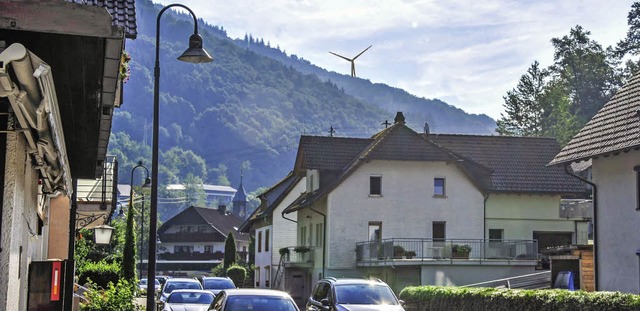 Visualisierung der  knftigen Windkraf...  aus, in etwa 1100 Meter Entfernung.   | Foto: Windkraft Schonach GmbH