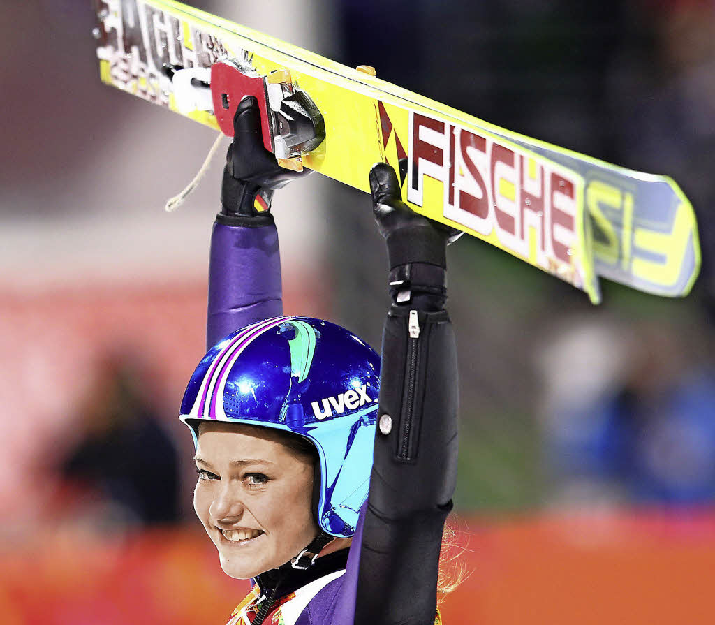 Olympiasiegerin Carina Vogt kommt nach Hinterzarten Skispringen