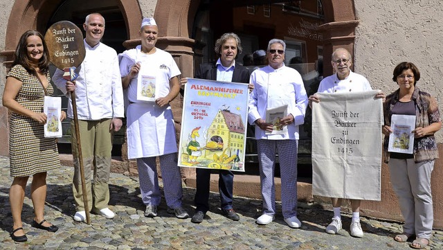 Endingen. Von links,  Monika Hauser (V...eter Griesbaum daneben Gerda Kauschat.  | Foto: Roland Vitt