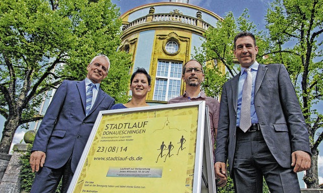 Sie hoffen auf viele Teilnehmer am dri...er auch die Laufschuhe schnren wird.   | Foto: Vollmer