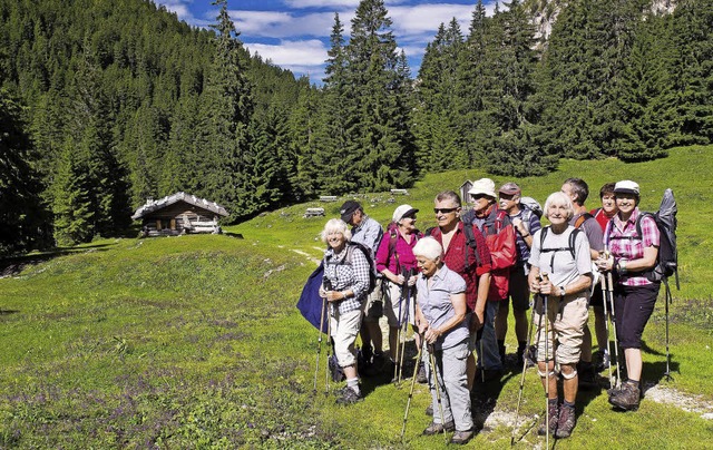 Mitglieder des Alpenvereins auf Schusters Rappen   | Foto: Verein