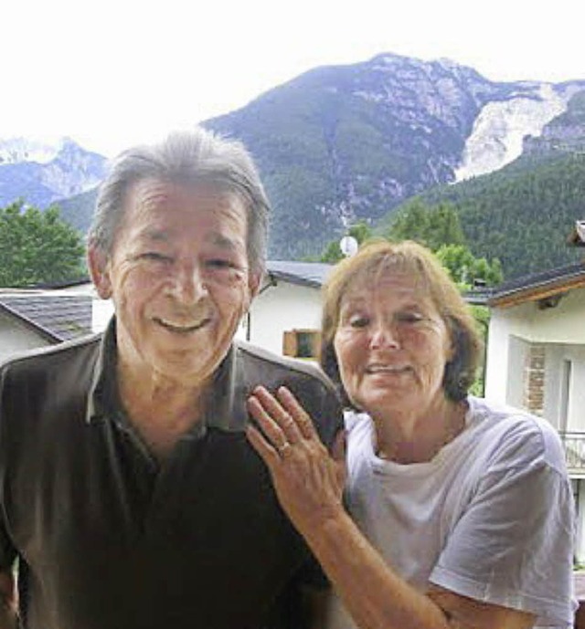 Silvano und Marianne Pra Levis in den Dolomiten.   | Foto: Petra Wunderle
