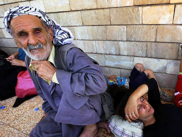 Vorlufig in Sicherheit: Flchtlinge in Arbil   | Foto: AFP