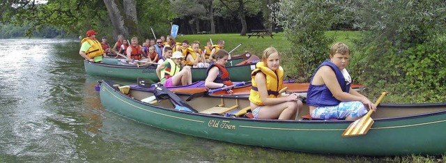 Sommerferienprogramm: &#8222;Schiff ah... es beim Schwarzwaldverein Sthlingen.  | Foto: Antonia Kramer-Diem