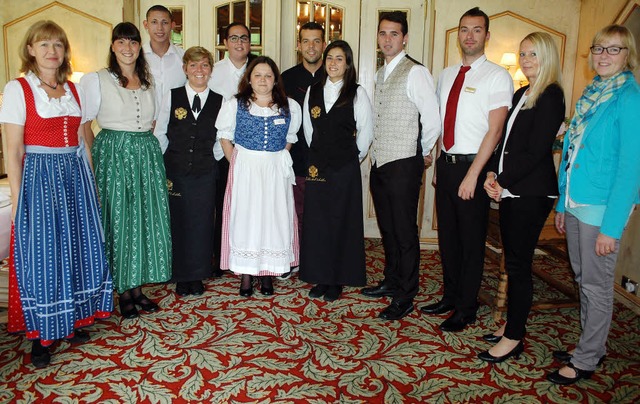 Die  im Hotel gefragten Berufe lernen junge Menschen aus  Spanien   kennen.   | Foto: Annemarie Zwick
