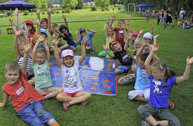 Zwei Wochen lang sind vielfltige Spiele fr die Denzlinger Kinder angesagt.   | Foto: Lara Walter