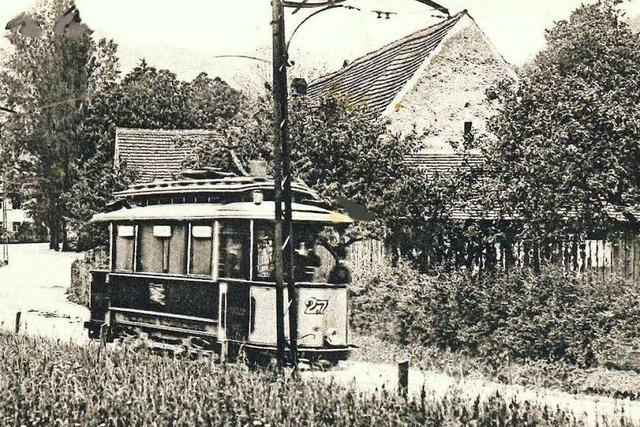 Seit 1901 fhrt die Freiburger Tram nach Gnterstal