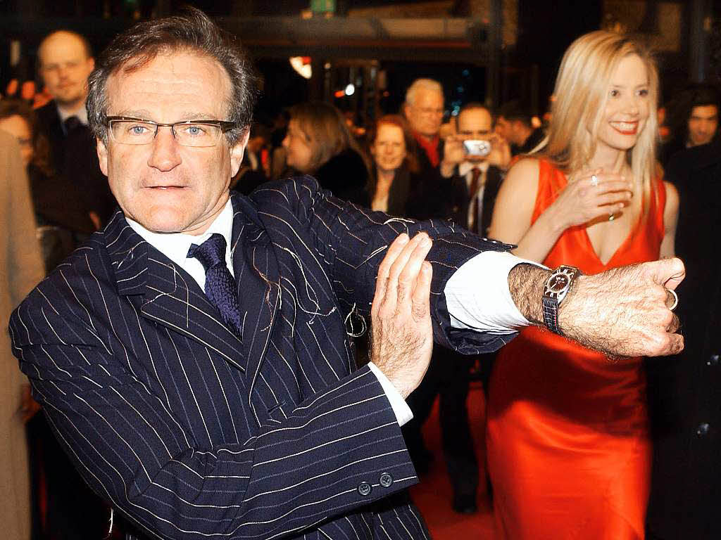 2004: Robin Williams bei den 54. Filmfestspielen in Berlin.