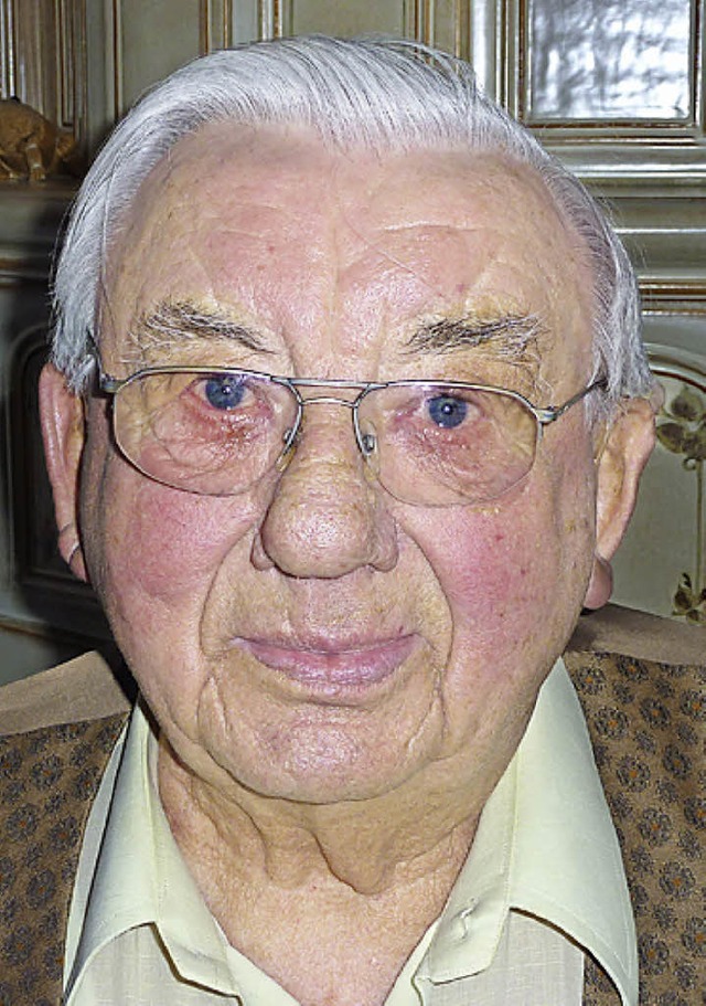 Eugen Fross an seinem 90. Geburtstag.   | Foto: Archivfoto: Karlernst Lauffer