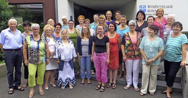 Zur Freude der lteren Menschen gab de...22;Sonne&#8220; in Binzen ein Konzert.  | Foto: privat