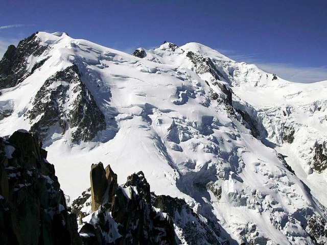 Im Mont-Blanc-Massiv war das Wetter schlecht. (Archivbild) | Foto: dpa Im Mont-Blanc-Massiv war das Wetter schlecht. (Archivbild) | Foto: dpa
