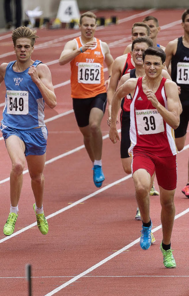 Seinem energischen Schlussspurt war ke...bei der Jugend-DM Gold ber 800 Meter.  | Foto: anstett