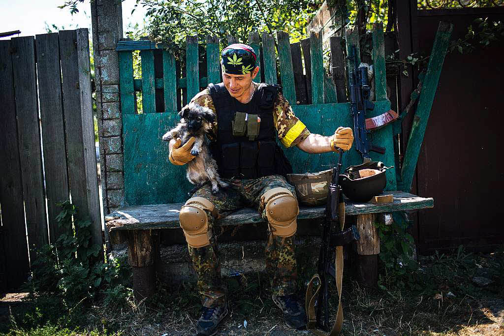Ein ukrainischer Soldat.
