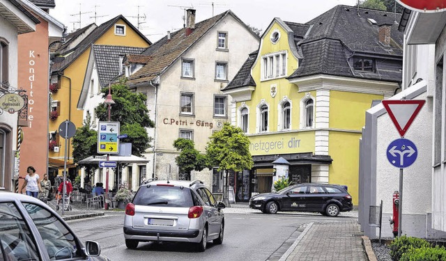 Von der Heckerstrae geht es rechts in...ich soll vom Verkehr entlastet werden.  | Foto: Uthe Martin