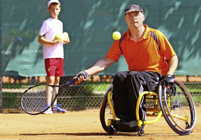 Rollstuhltennis steht beim TC Lahr am Wochenende auf dem Programm.   | Foto: Archiv: Peter Aukthun