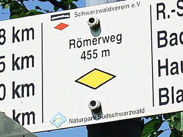 &#8222;Rmerweg 455 m&#8220;, steht im Standortfeld.  | Foto: Wolfgang Abel
