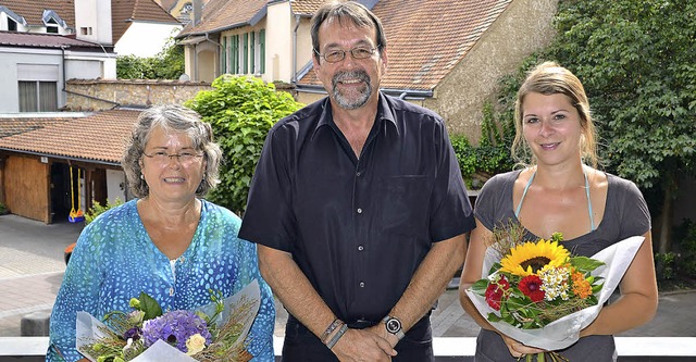 <Text>Brgermeister Martin Obert verab... Scholl wird ihre Nachfolgerin.</Text>  | Foto: hans-jochen voigt