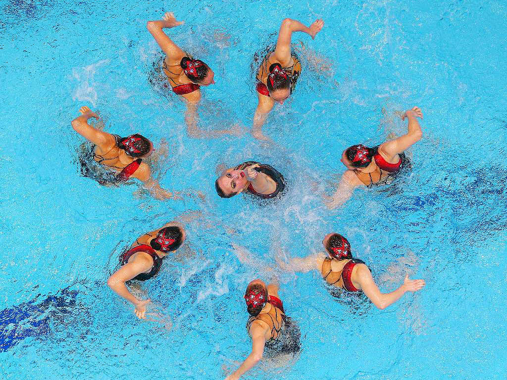 Synchron-Schwimmerinnen aus Russland