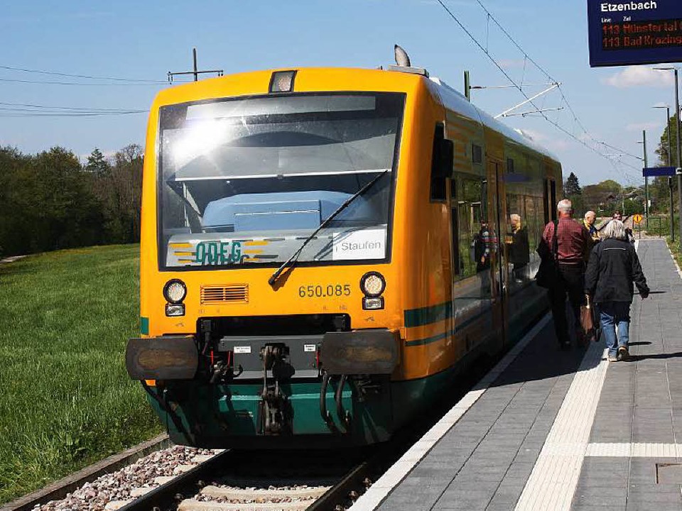Die neue Münstertalbahn wird gut angen...rat noch Potenzial für Verbesserungen.  | Foto: Hans Jürgen Kugler