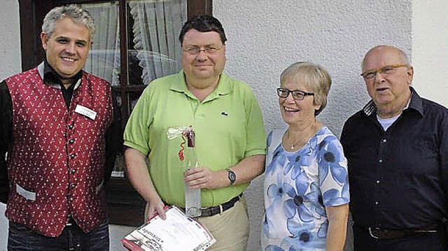 Gsteehrung lenzkirch mit Ehepaar Bauder  | Foto: HTG