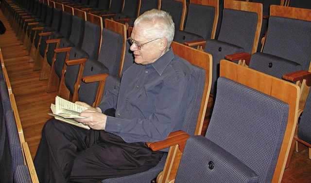 Nachdenken ber Musik: Hans Zender in Freiburg  | Foto: Lamparter