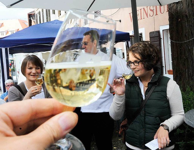 Vor allem bukettreiche Weine standen hoch in der Gunst der Weinfest-Besucher.   | Foto: Zimmermann