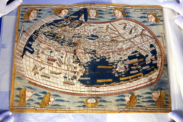 Ptolemus-Weltkarte  | Foto: dpa