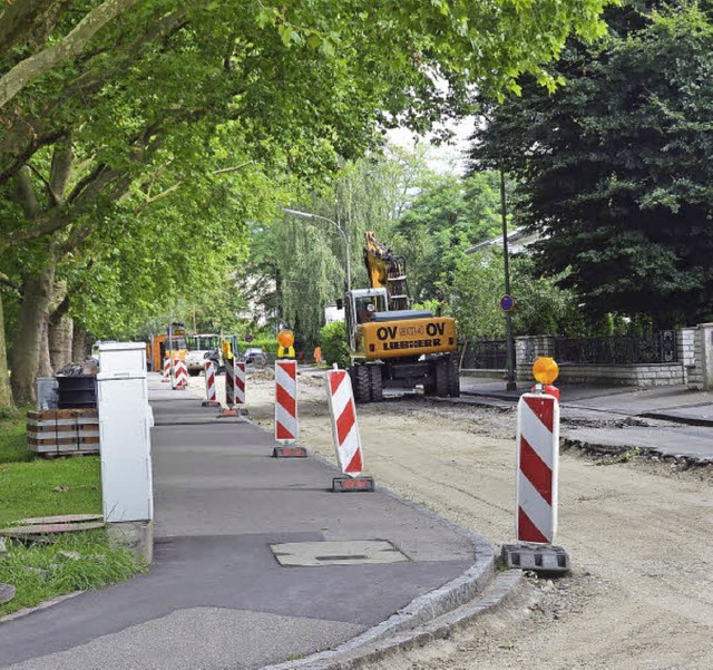 Sommerbaustelle Haagener Strae   | Foto: Sabine Ehrentreich