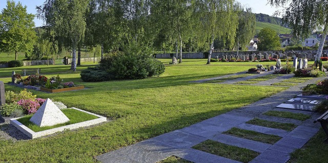 Verfgt ber relativ viel freie Flchen: der Tannenkircher Friedhof.   | Foto: Markus Maier