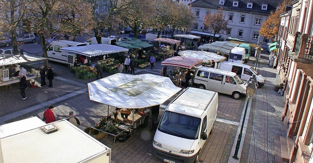 Schopfheims Gewerbeverein lehnt eine F...errung an Markttagen grundstzlich ab.  | Foto: Andr Hnig
