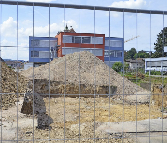 Freie Sicht von Osten auf die Murgtals... Haufen Kies und Sand brig geblieben.  | Foto: Winfried Dietsche