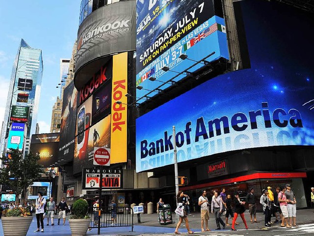 Kritikern geht die Strafe fr die Bank of America nicht weit genug.    | Foto: AFP