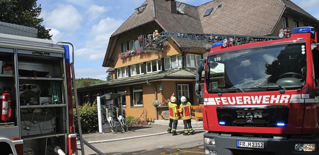 Brand beim Hotel Imbery  | Foto: Dieter Maurer