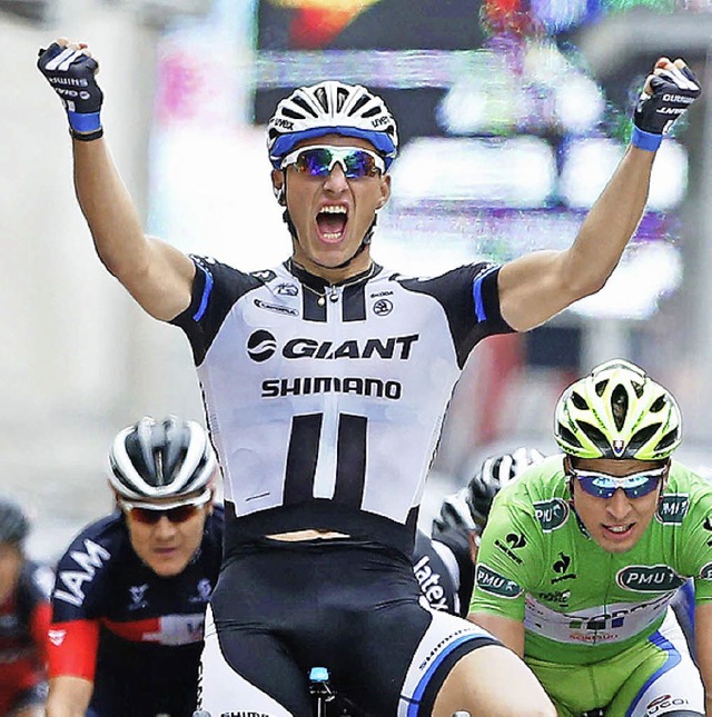 Marcel Kittel bei einem seiner Tour-Etappensiege.   | Foto: dpa