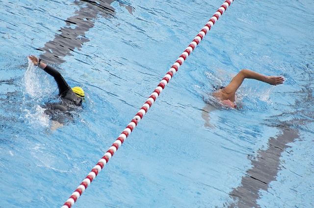 Nix ist&#8217;s mit Schwimmen   | Foto: dpa