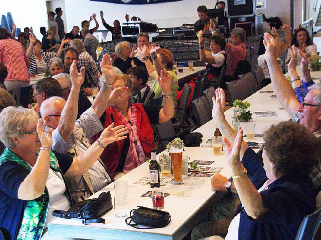 Znftig und frhlich ging es am Sonntag in der Wehrer Stadthalle zu.