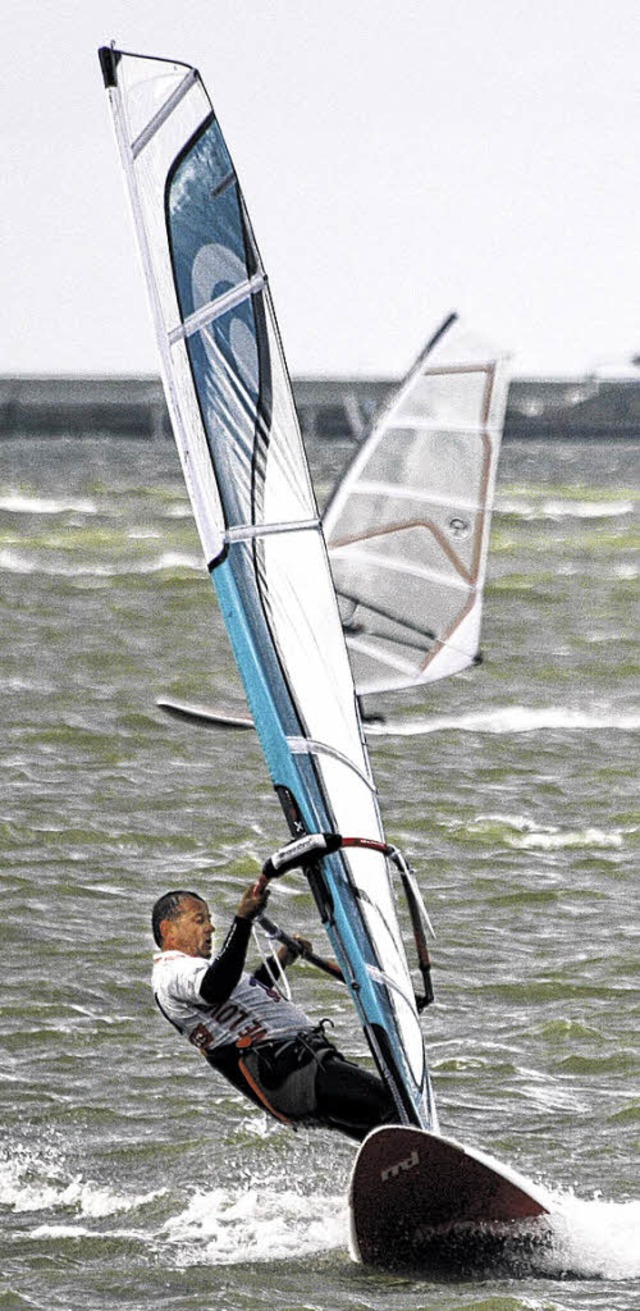 Gerlach auf dem Ijsselmeer in den Nied...er Lieblings-Ziele fr das Windsurfen.  | Foto: Privat