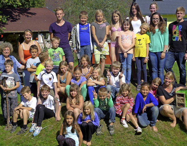 Ein sonniger Nachmittag auf dem Spielp... das Sommerferienprogramm in Oberhof.   | Foto: Claudia Marchlewski