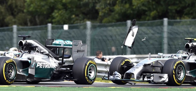 &#8222;Nico hat mich berhrt, Nico hat...llegen Rosberg in Spa-Francorchamps.    | Foto: AFP/DPA