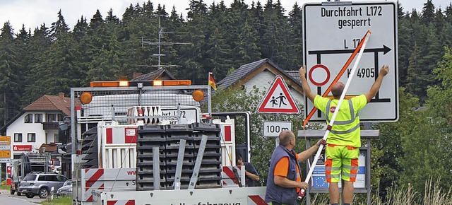 Die Eisenbacher haben lange auf die Arbeiten an der L 172 gewartet.   | Foto: Gert Brichta