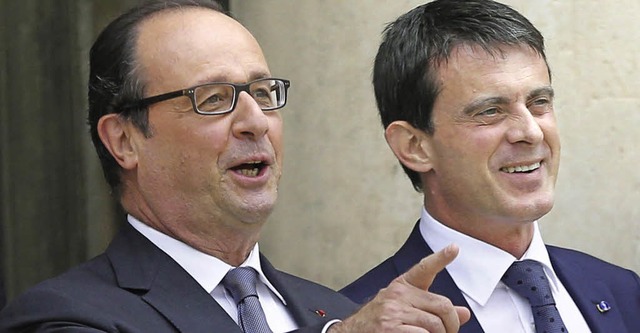 Prsident Hollande (links) und Premier Manuel Valls  | Foto: DPA