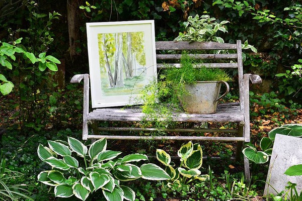 Friederike Achenbach: "Ein Bild von einem Garten!"Entstehungsort: Altwiler Schlssli-Garten