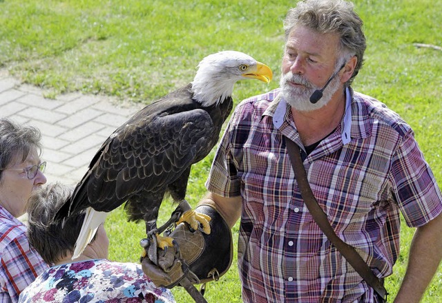 Greifvogelschau in hartheim  | Foto: Otmar Faller