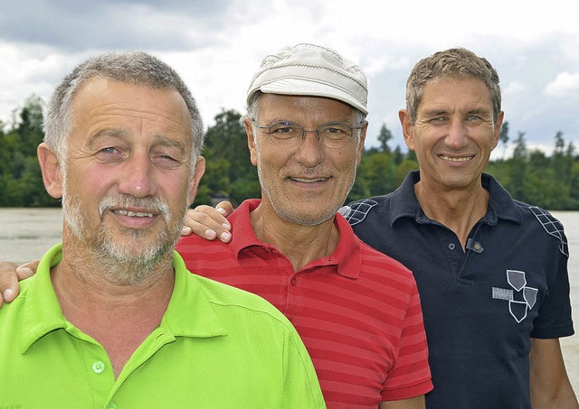 Gerd Tscheulin (von links), Gerhard Wenk und Gnter Schtz   | Foto: Martina Proprenter