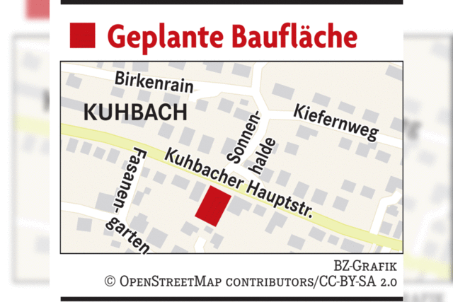 Klares Nein zum Bauprojekt an der Kuhbacher Hauptstrae