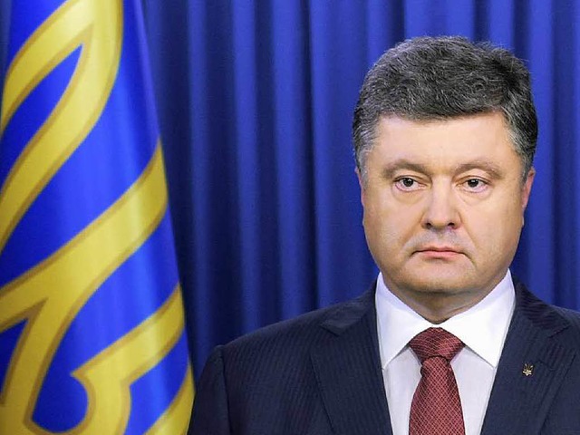 Der ukrainische Prsident Petro Poroschenko  | Foto: dpa