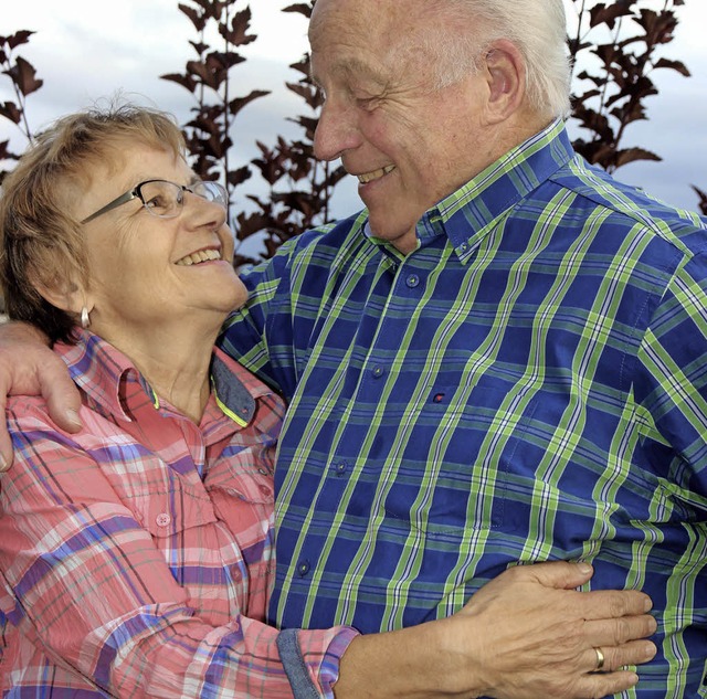 Friedel und Manfred Beha feiern Goldene Hochzeit.   | Foto: Eva Korinth