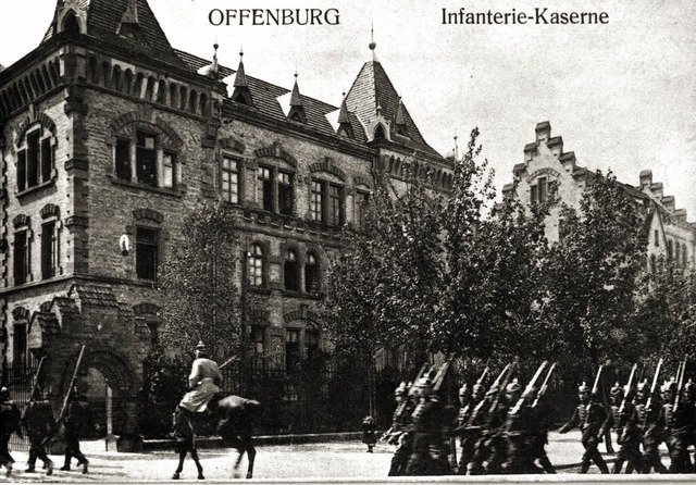 Die &#8222;Infanterie-Kaserne&#8220; a...n Kulturforum in einer alten Ansicht.   | Foto: Fotos: StadtArchiv/Seller